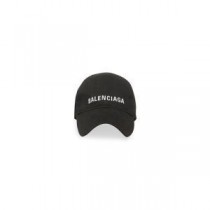 Balenciaga Καπάκι κεντημένο λογότυπο βαμβακερό σε μαύρο/άσπρο