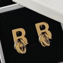 Balenciaga B Chain Logó Arany Fülbevaló