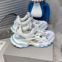 Balenciaga Track.2 tornacipő Egynemű hálós fehér/világoskék