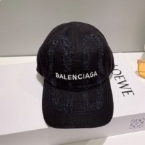 Balenciaga BB Laser Destroyed Baseball sapka fekete színben