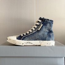 Balenciaga Paris High Top Tornacipő uniszex farmerkék