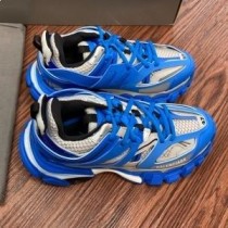 Balenciaga Glow In The Dark Track tornacipő Egynemű bőr és hálós kék/szürke