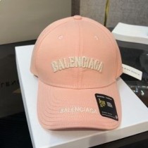 Balenciaga Logo Label Baseball sapka Pamut Világos Pink színben