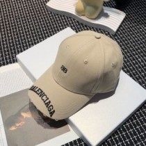 Balenciaga BB Printing Logo sapka pamut bézs színben