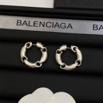 Balenciaga Solid 2.0 karikás fülbevaló ezüst színben