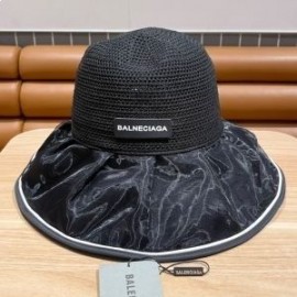 Balenciaga Klasszikus Logo vödörsapka Organza Fekete színben