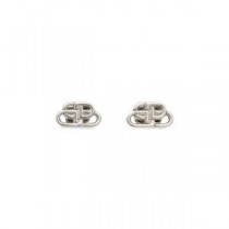 Balenciaga BB XS oorknopjes in zilver