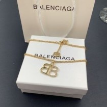 Balenciaga BB 2.0 ketting met strass steentjes in goud