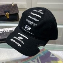 Balenciaga baseballpet met multi-logo in zwart