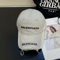 Balenciaga Klassieke baseballpet met dubbel logo in wit