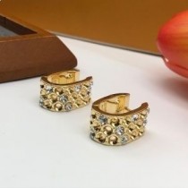 Balenciaga kristallen U-type oorbellen in goud