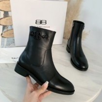 Balenciaga BB Enkellaarzen Dames Kalfsleer Zwart