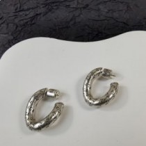 Balenciaga-logo oorbellen in zilver