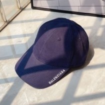 Balenciaga randlogo geborduurde pet katoen in blauw