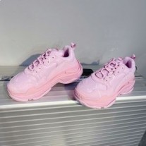 Balenciaga Triple S Joggesko Unisex Monogram Logo Rosa