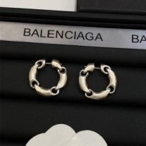 Balenciaga Solid 2.0 Hoop øredobber i sølv