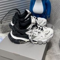 Balenciaga Track.2 Joggesko Unisex Mesh Sort/Hvit