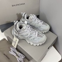 Balenciaga Glow In The Dark Track Joggesko Unisex skinn og mesh grå