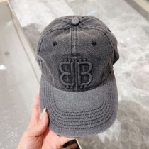 Balenciaga BB baseballcaps denim i grått