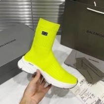 Balenciaga Speed 3.0 Joggesko Unisex High Monocolor Knit Grønn