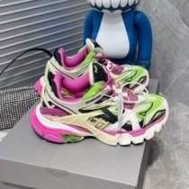 Balenciaga Track.2 Joggesko Unisex Mesh Rosa/Grønn